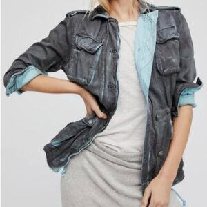 Free People Double Cloth Military Jacket